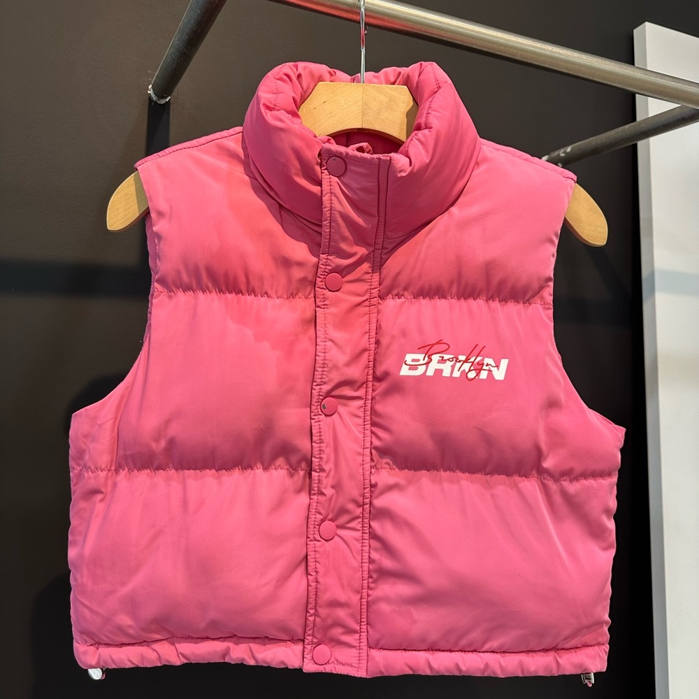 Kids Pink Puffer Vest